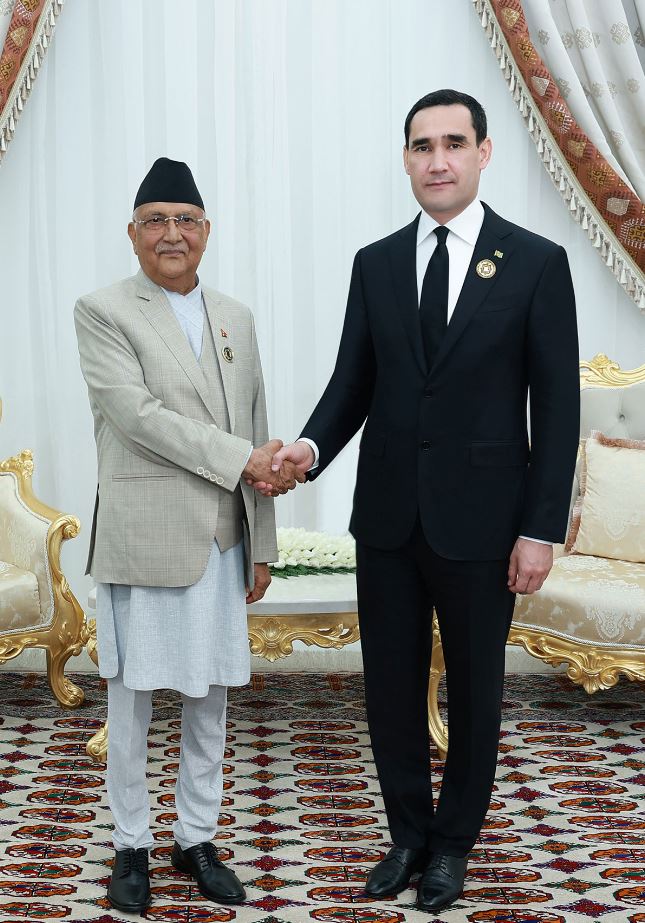 President of Turkmenistan and Prime Minister of Nepal discuss cooperation