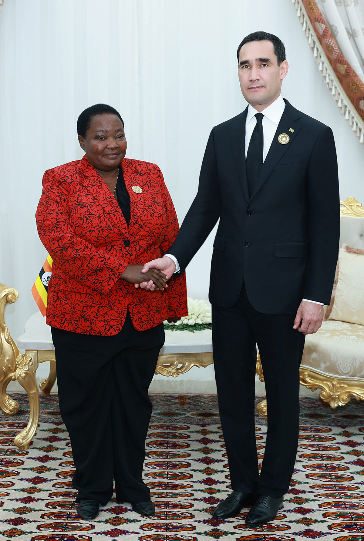 The President of Turkmenistan met with the Prime Minister of the Republic of Uganda