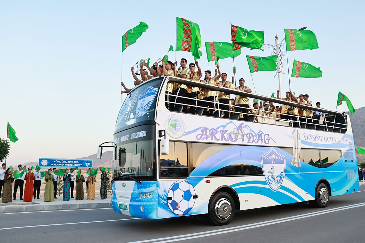A Celebration Was Held for the "Arkadag" Team – Champion of the Asian Football Confederation Challenge League