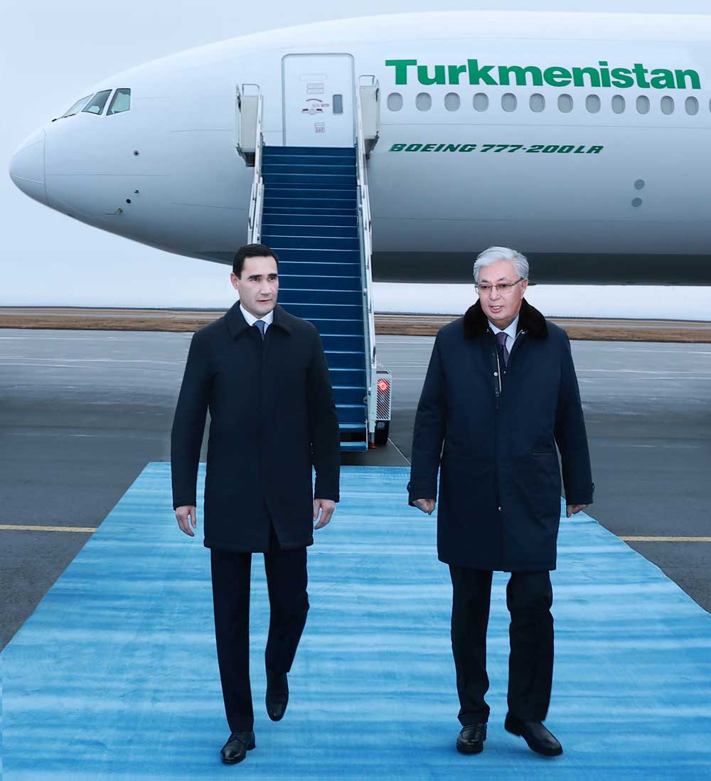 President of Turkmenistan arrived in Kazakhstan on a state visit