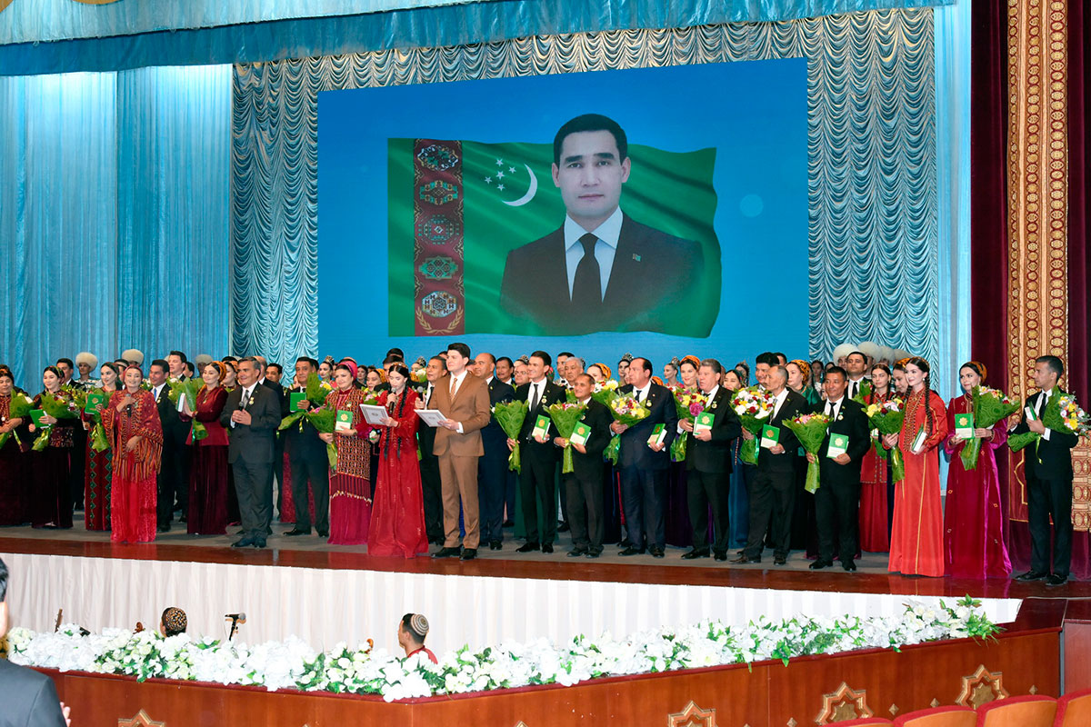 The ceremony of awarding honorary titles to the best employees of various industries took place