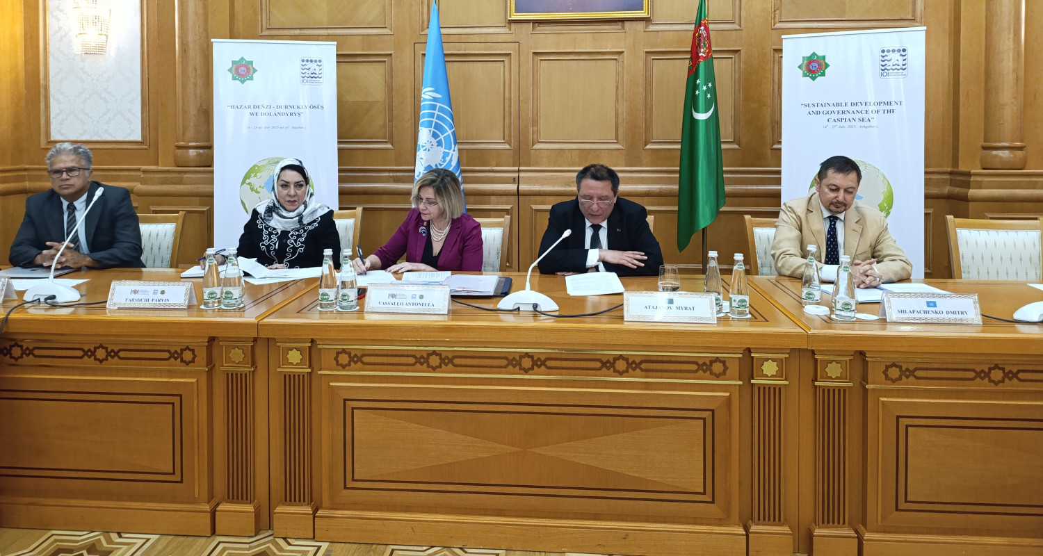 Training course "Caspian Sea - Sustainable Development and Management" started in Ashgabat