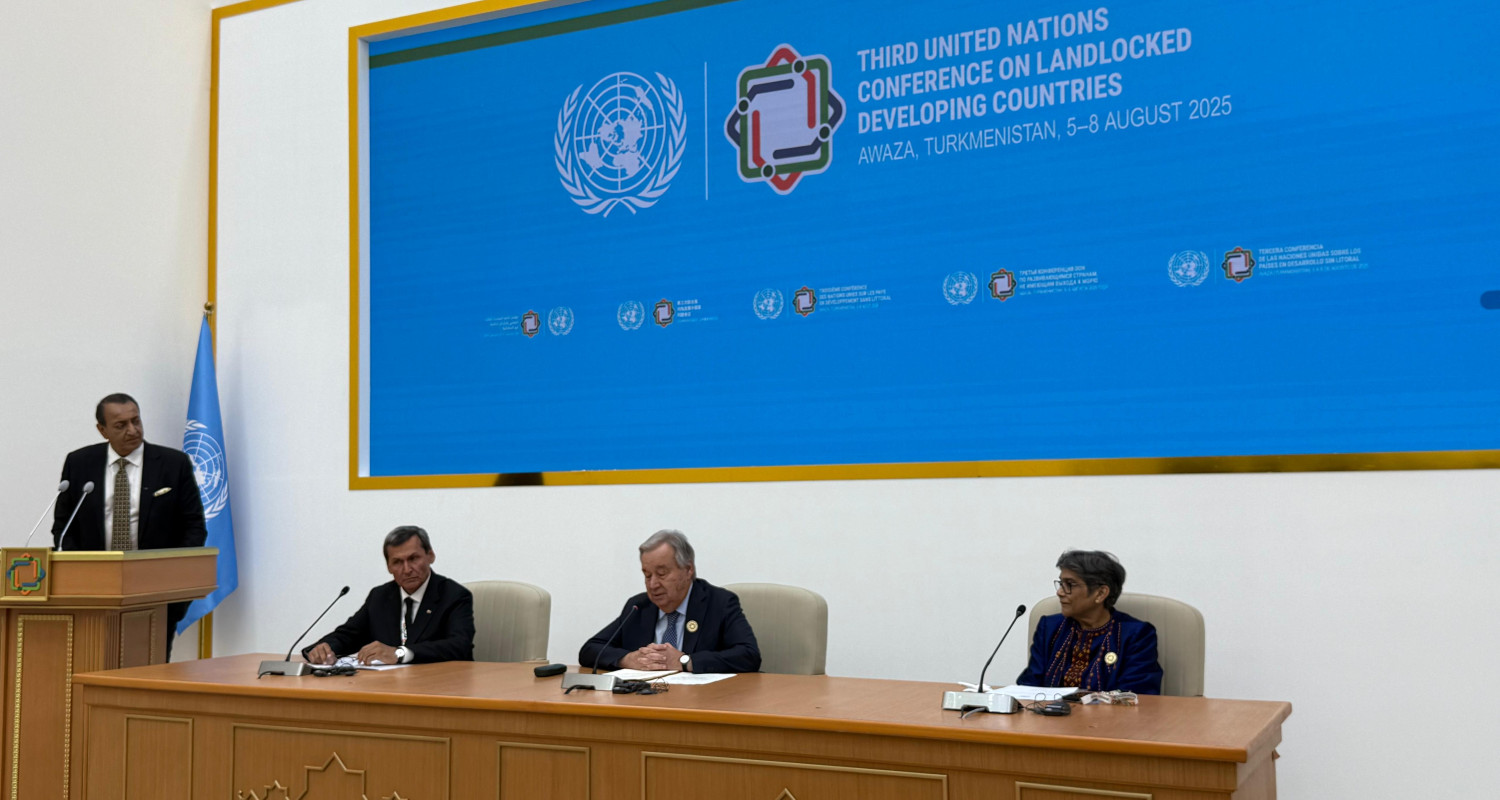 Briefing dedicated to the beginning of the plenary session of the Third UN Conference of Landlocked Developing Countries was held in Avaza