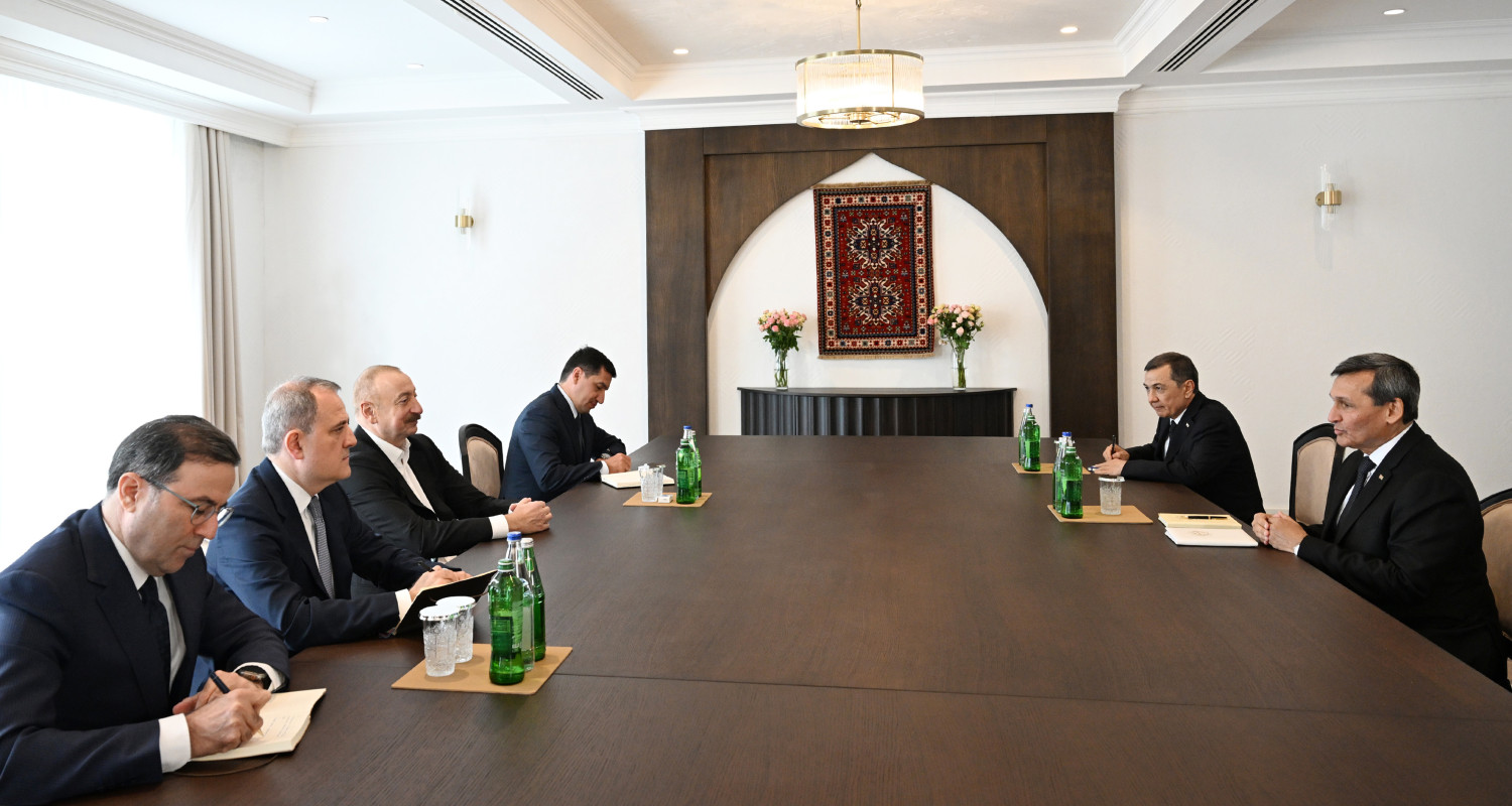 The meeting of the head of the foreign policy agency of Turkmenistan with the President of the Republic of Azerbaijan took place